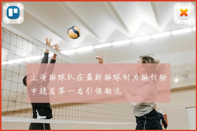 上海排球队在最新排球耐力排行榜中稳居第一名引领潮流